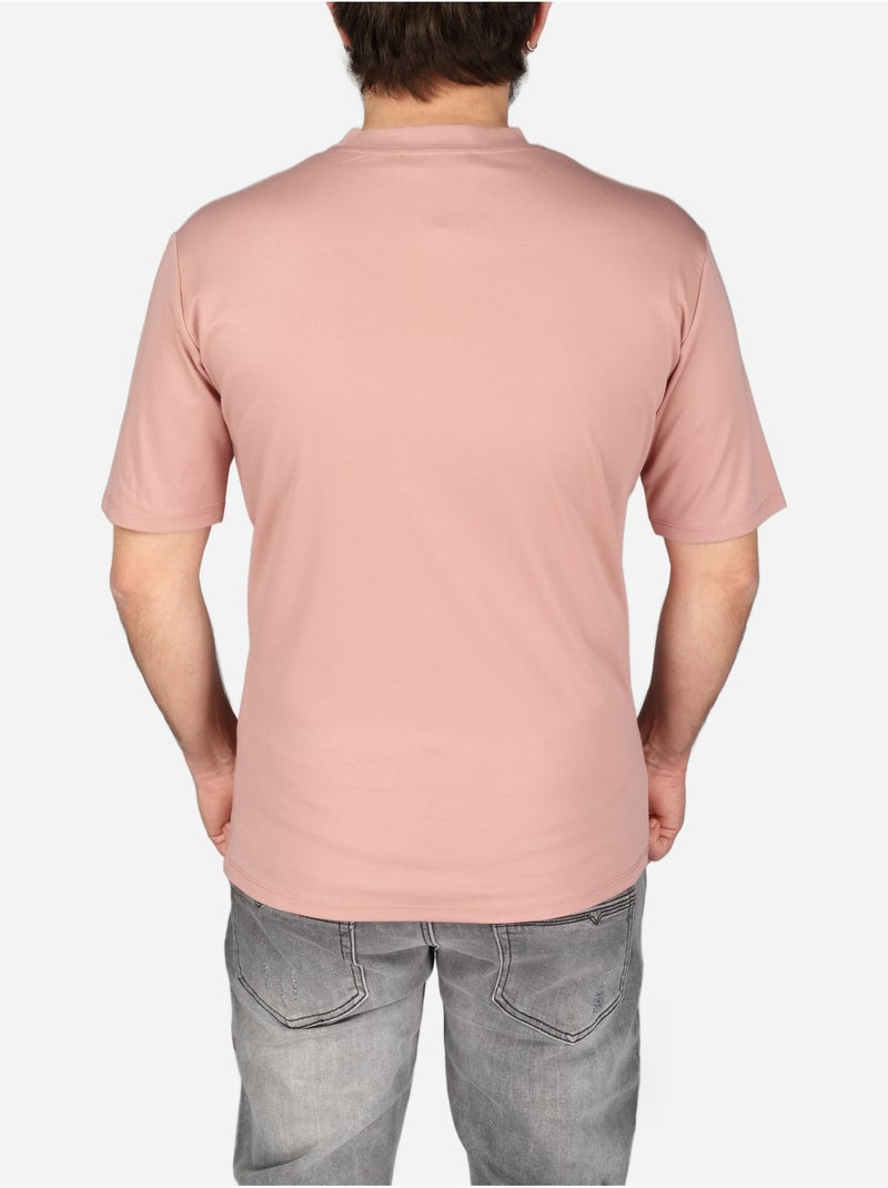 Tee Shirt col rond - Frilivin Rose - Kiabi