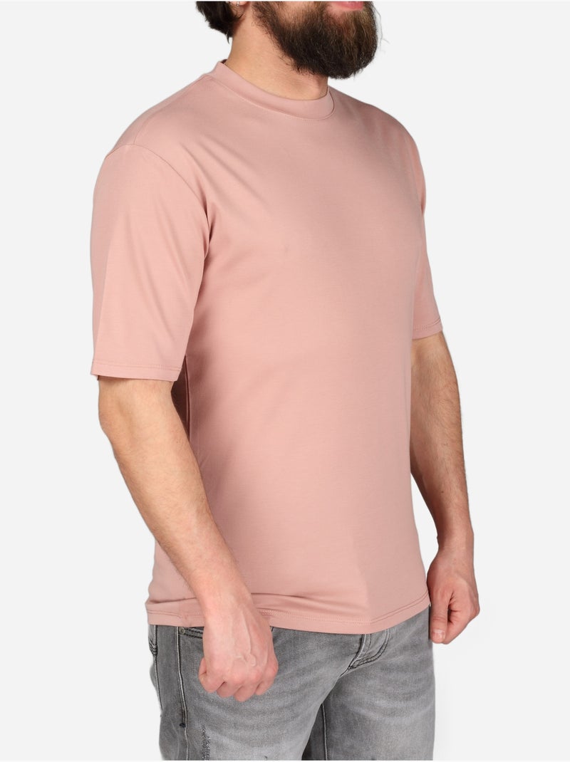 Tee Shirt col rond - Frilivin Rose - Kiabi