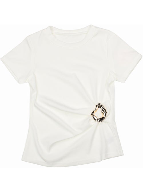 Tee shirt col rond - Kids Star - Kiabi