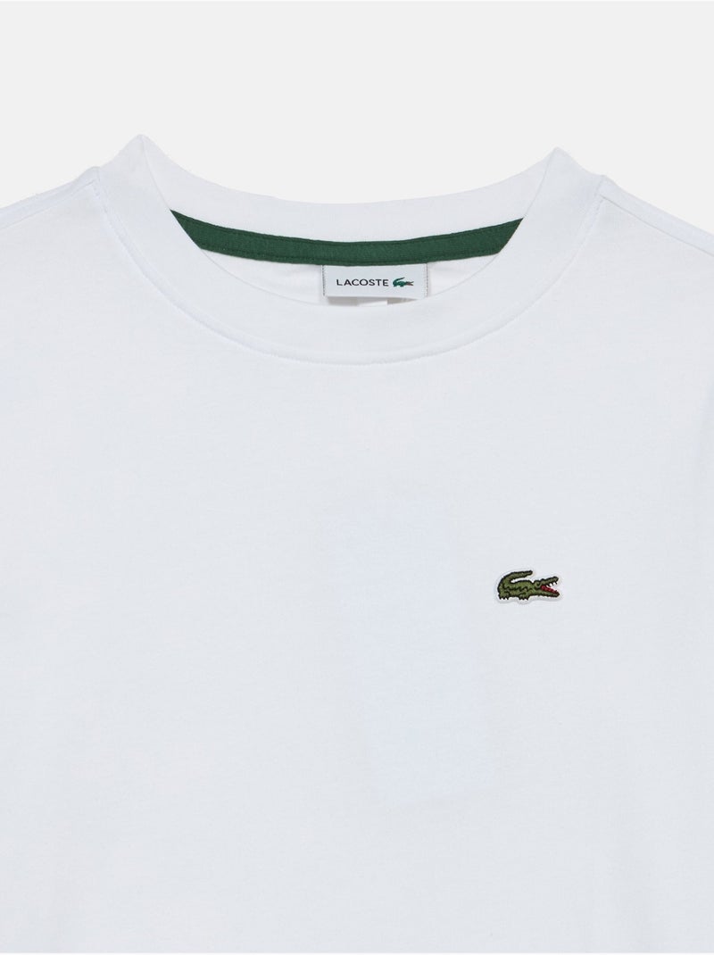 Tee shirt col rond - lacoste Blanc - Kiabi