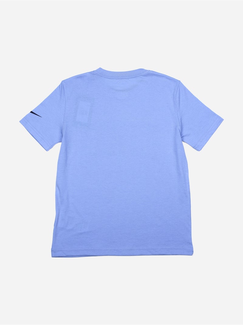 Tee shirt col rond - nike Bleu - Kiabi
