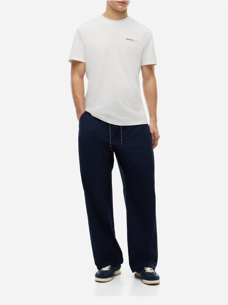 Tee shirt col rond - tommy jeans Blanc - Kiabi