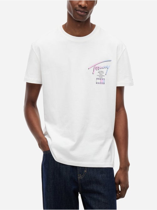 Tee Shirt col rond - Tommy jeans - Kiabi