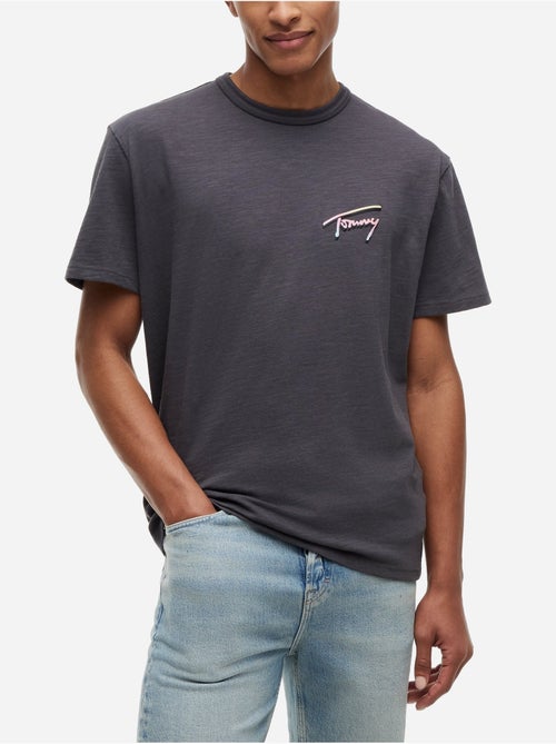Tee Shirt col rond - Tommy jeans - Kiabi
