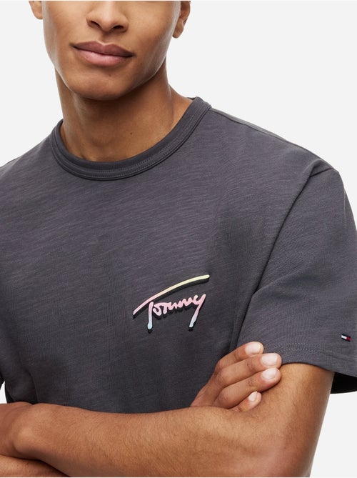 Tee Shirt col rond - Tommy jeans - Kiabi