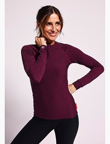 Tee-shirt col rond comfort Thermolactyl 5 femme thermique - DamartSport