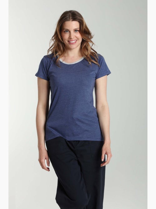 Tee shirt col rond lurex manches courtes femme Tee Summer Twilight | Gerard Pasquier - Kiabi Tee shirt col rond lurex manches courtes femme Tee Summer Twilight | Gerard Pasquier - Kiabi
