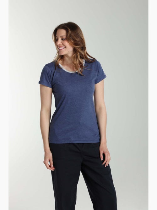 Tee shirt col rond lurex manches courtes femme Tee Summer Twilight | Gerard Pasquier - Kiabi Tee shirt col rond lurex manches courtes femme Tee Summer Twilight | Gerard Pasquier - Kiabi