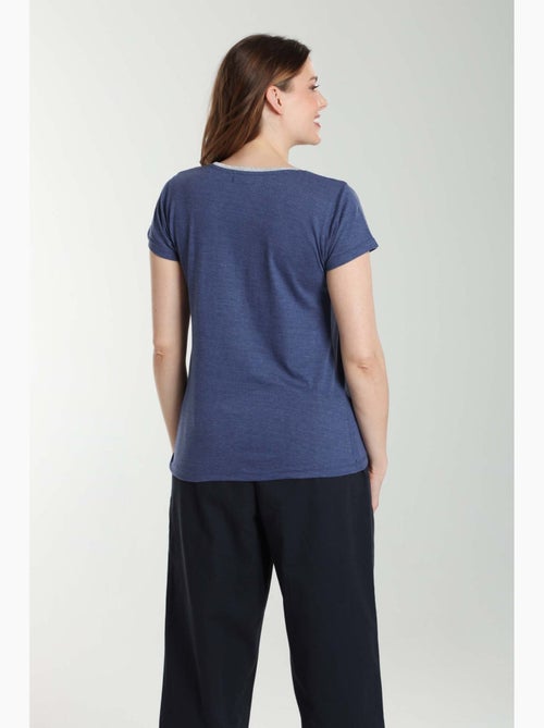 Tee shirt col rond lurex manches courtes femme Tee Summer Twilight | Gerard Pasquier - Kiabi Tee shirt col rond lurex manches courtes femme Tee Summer Twilight | Gerard Pasquier - Kiabi