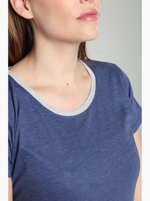 Tee shirt col rond lurex manches courtes femme Tee Summer Twilight | Gerard Pasquier - Kiabi Tee shirt col rond lurex manches courtes femme Tee Summer Twilight | Gerard Pasquier - Kiabi