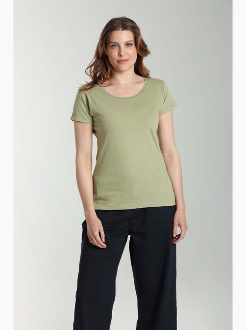 Tee shirt col rond manches courtes femme Marine | Gerard Pasquier - Kiabi Tee shirt col rond manches courtes femme Marine | Gerard Pasquier - Kiabi