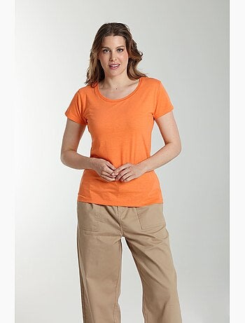 Tee shirt col rond manches courtes femme Marine | Gerard Pasquier