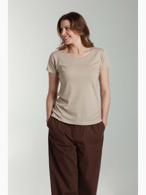 Tee shirt col rond manches courtes femme Marine | Gerard Pasquier - Kiabi Tee shirt col rond manches courtes femme Marine | Gerard Pasquier - Kiabi
