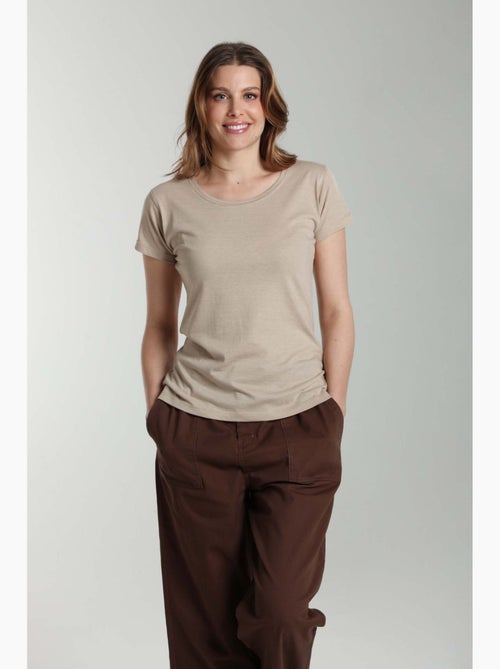 Tee shirt col rond manches courtes femme Marine | Gerard Pasquier - Kiabi Tee shirt col rond manches courtes femme Marine | Gerard Pasquier - Kiabi