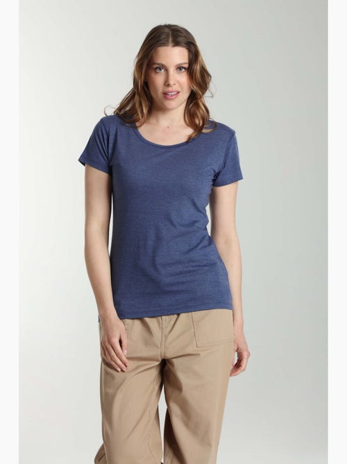 Tee shirt col rond manches courtes femme Marine Twilight | Gerard Pasquier - Kiabi Tee shirt col rond manches courtes femme Marine Twilight | Gerard Pasquier - Kiabi