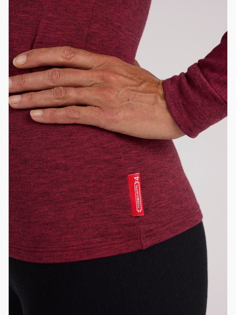 Tee-shirt col roulé Comfort Thermolactyl 4 femme thermique - DamartSport Violet - Kiabi