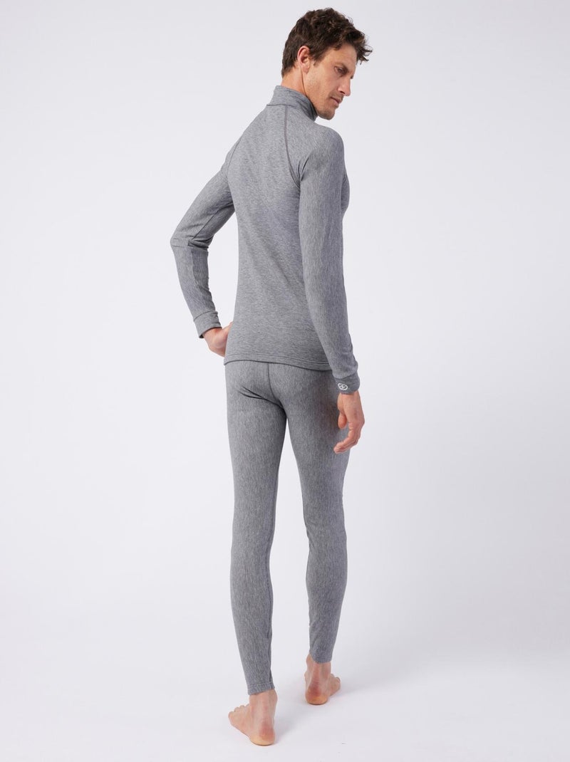 Tee-shirt col roulé Comfort Thermolactyl 4 homme thermique - DamartSport Gris chiné - Kiabi