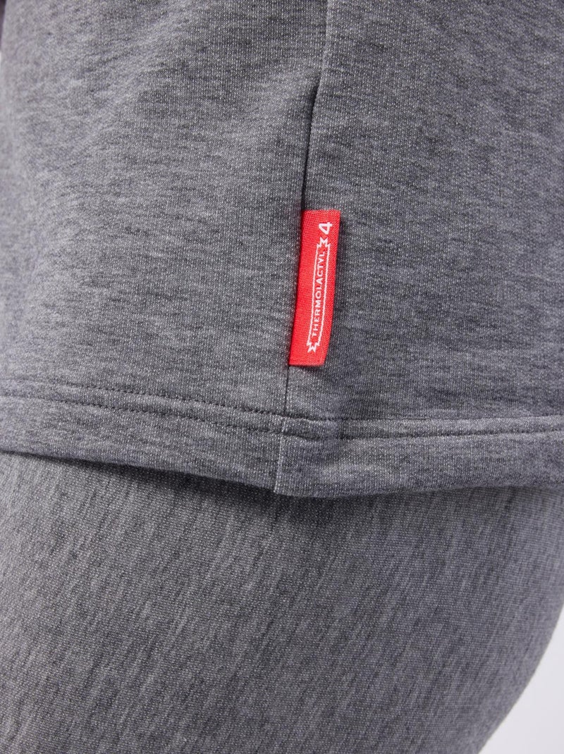 Tee-shirt col roulé Comfort Thermolactyl 4 homme thermique - DamartSport Gris chiné - Kiabi