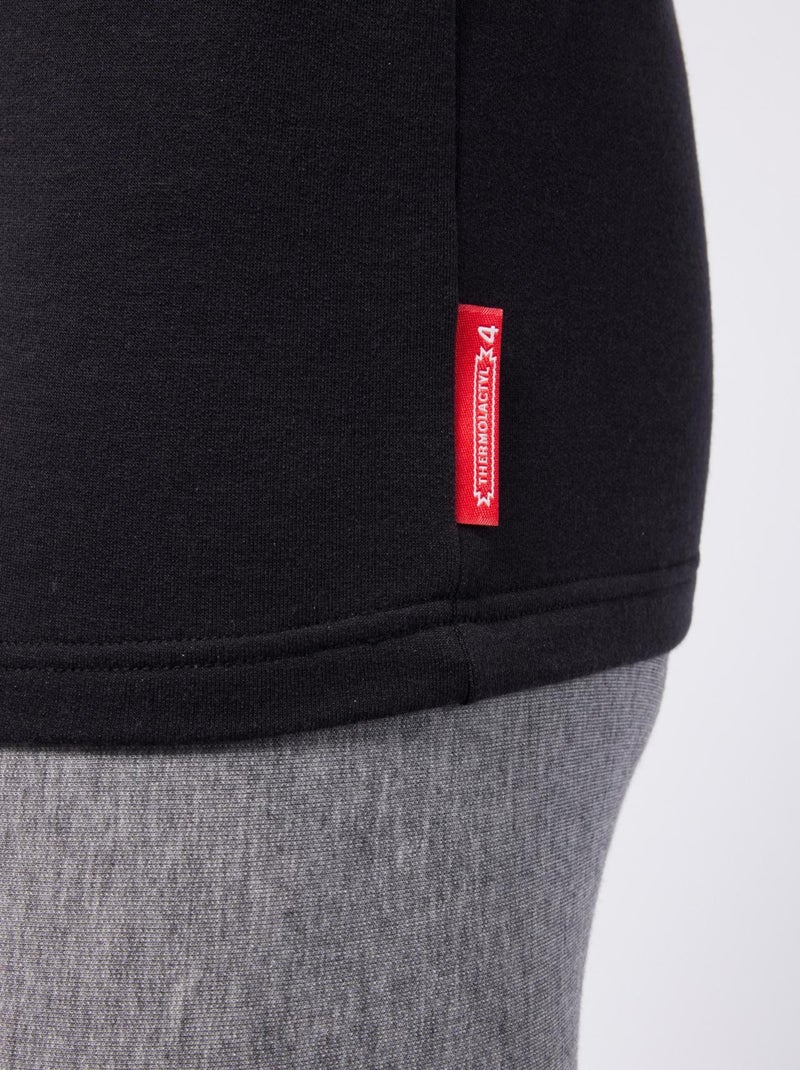 Tee-shirt col roulé Comfort Thermolactyl 4 homme thermique - DamartSport Noir - Kiabi