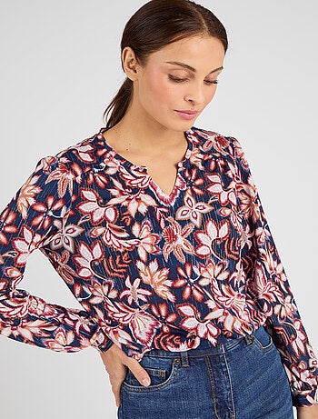 Tee-shirt col tunisien - Damart