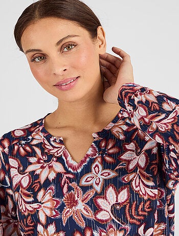 Tee-shirt col tunisien - Damart