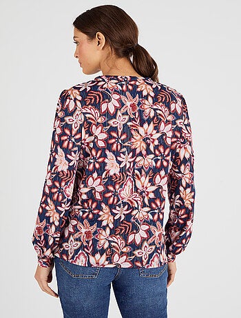 Tee-shirt col tunisien - Damart