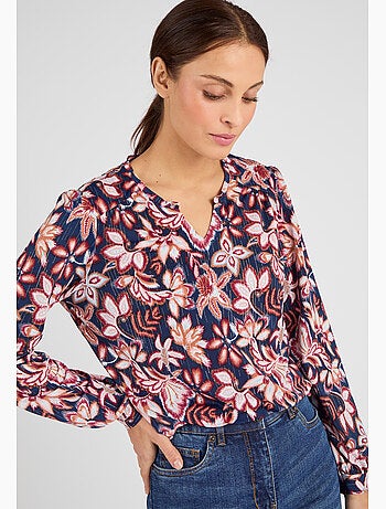 Tee-shirt col tunisien - Damart