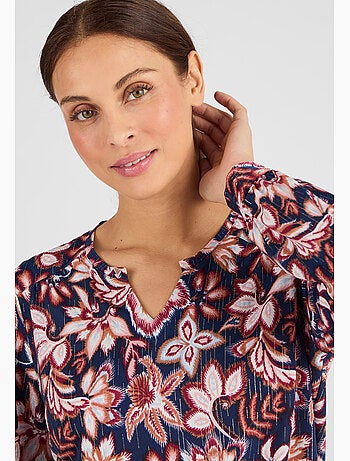 Tee-shirt col tunisien - Damart