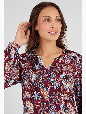 Tee-shirt col tunisien - Damart