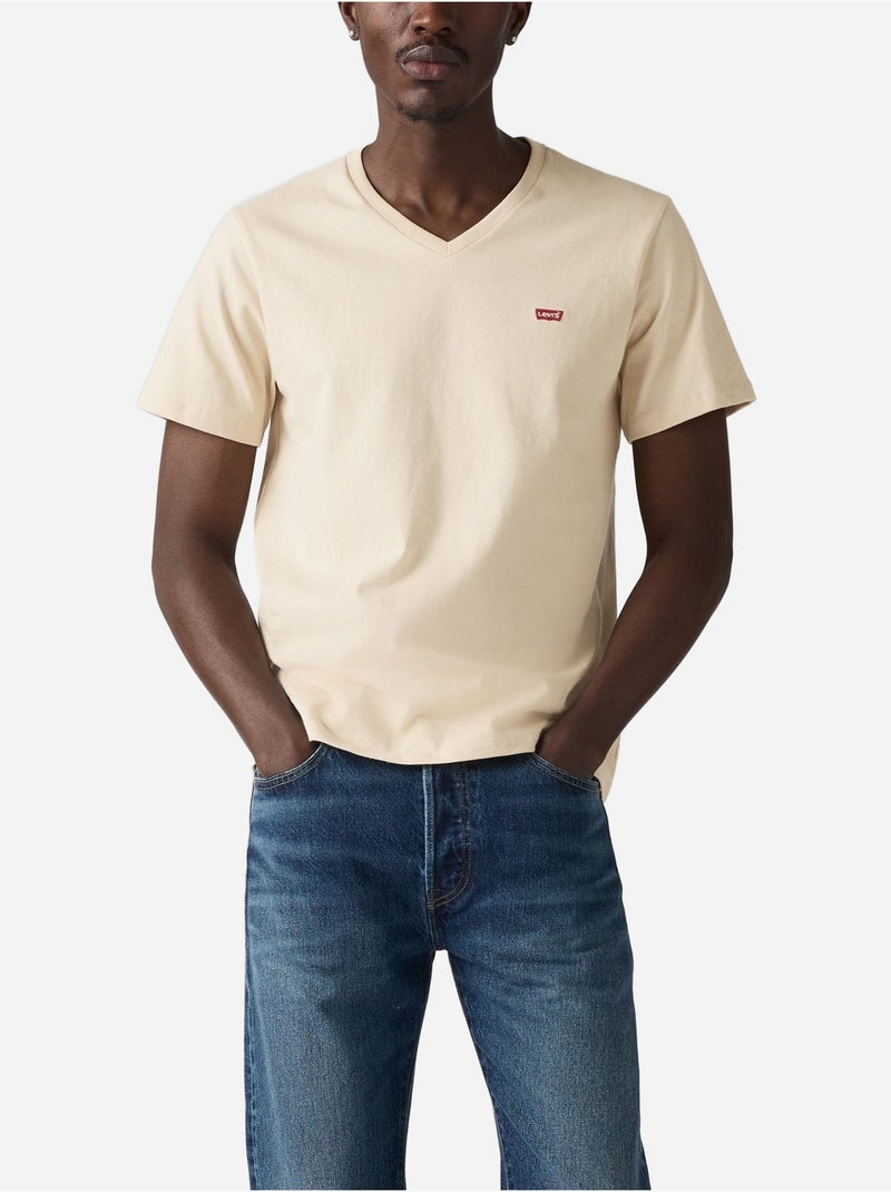 Tee Shirt col v - Levi's Beige - Kiabi