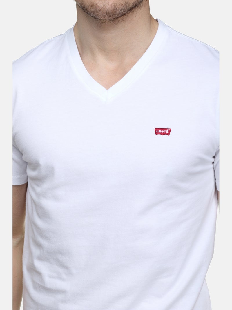 Tee Shirt col v - Levi's Blanc - Kiabi