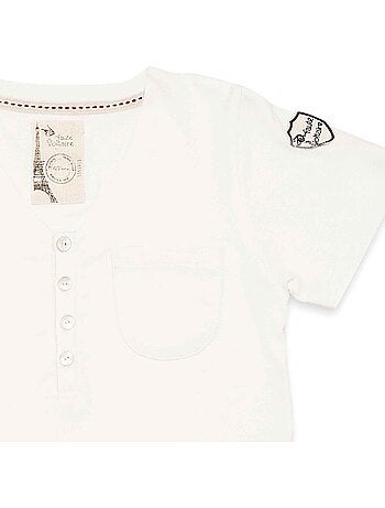 Tee-shirt Col V à Manches courtes BEBEL - La Faute à Voltaire