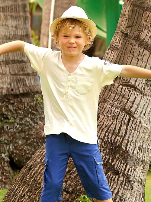 Tee-shirt Col V   à Manches courtes  BEBEL - La Faute à Voltaire - Kiabi