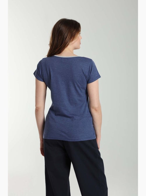 Tee shirt col v lurex manches courtes femme Tee Sun Twilight | Gerard Pasquier - Kiabi Tee shirt col v lurex manches courtes femme Tee Sun Twilight | Gerard Pasquier - Kiabi