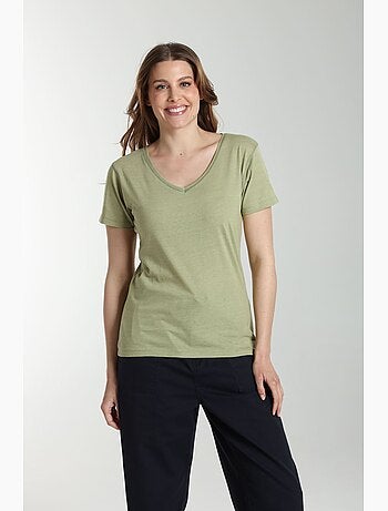 Tee shirt col v manches courtes femme Maddy | Gerard Pasquier
