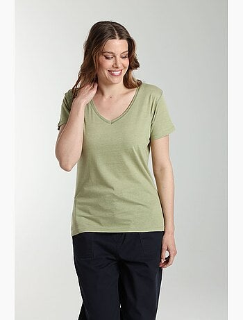 Tee shirt col v manches courtes femme Maddy | Gerard Pasquier