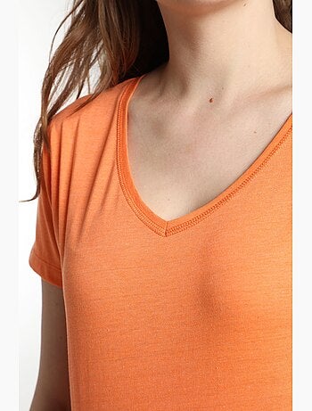 Tee shirt col v manches courtes femme Maddy | Gerard Pasquier