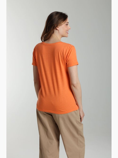 Tee shirt col v manches courtes femme Maddy  | Gerard Pasquier - Kiabi