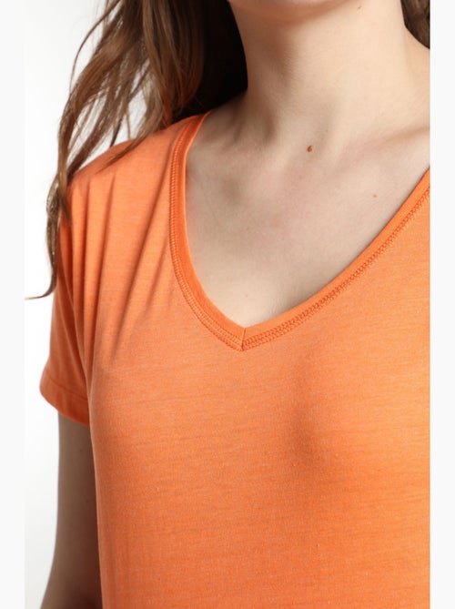 Tee shirt col v manches courtes femme Maddy  | Gerard Pasquier - Kiabi