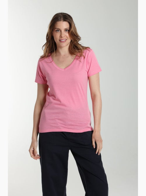 Tee shirt col v manches courtes femme Maddy | Gerard Pasquier - Kiabi Tee shirt col v manches courtes femme Maddy | Gerard Pasquier - Kiabi