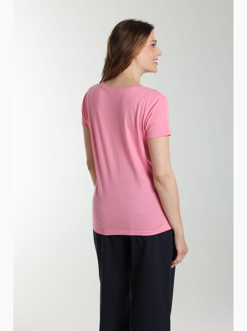 Tee shirt col v manches courtes femme Maddy | Gerard Pasquier - Kiabi Tee shirt col v manches courtes femme Maddy | Gerard Pasquier - Kiabi