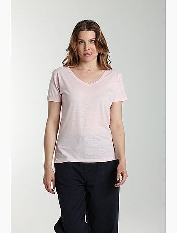 Tee shirt col v manches courtes femme Maddy | Gerard Pasquier