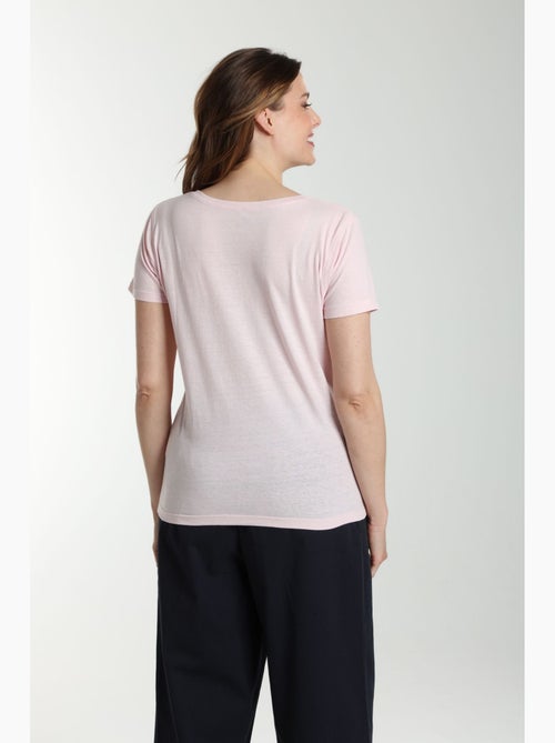 Tee shirt col v manches courtes femme Maddy | Gerard Pasquier - Kiabi