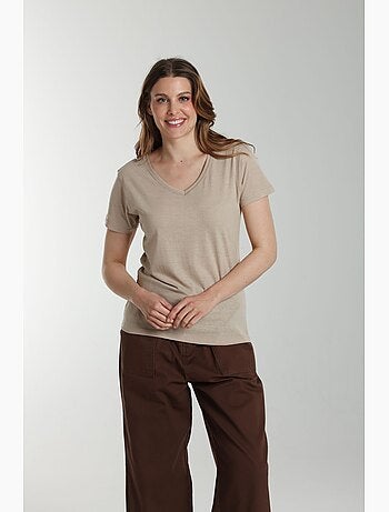 Tee shirt col v manches courtes femme Maddy | Gerard Pasquier