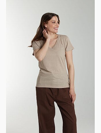 Tee shirt col v manches courtes femme Maddy | Gerard Pasquier