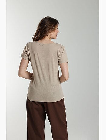 Tee shirt col v manches courtes femme Maddy | Gerard Pasquier