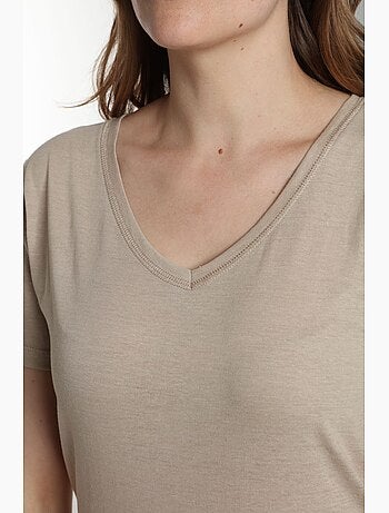 Tee shirt col v manches courtes femme Maddy | Gerard Pasquier