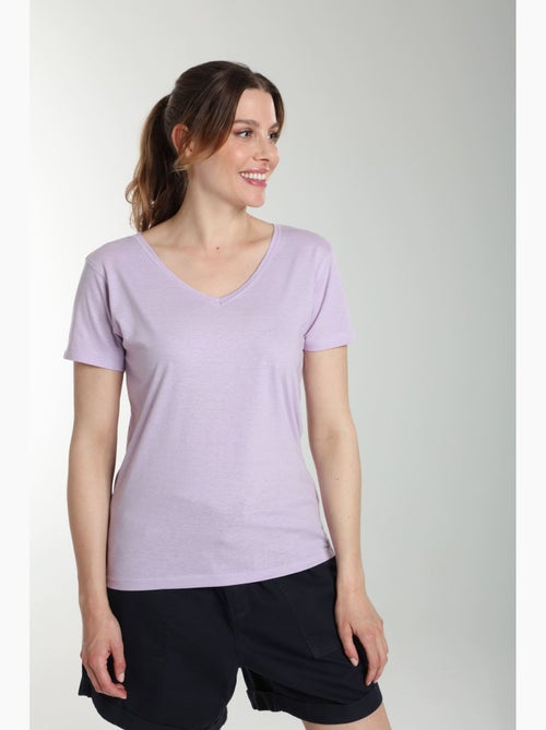 Tee shirt col v manches courtes femme Maddy  | Gerard Pasquier - Kiabi