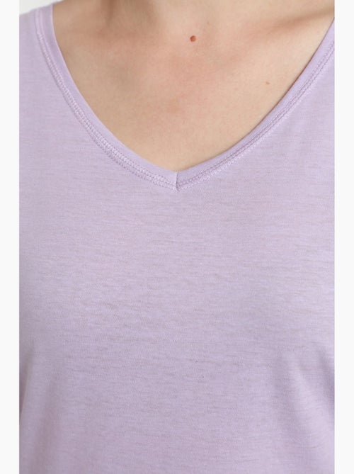 Tee shirt col v manches courtes femme Maddy  | Gerard Pasquier - Kiabi