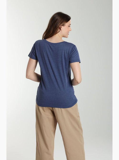 Tee shirt col v manches courtes femme Maddy Twilight | Gerard Pasquier - Kiabi Tee shirt col v manches courtes femme Maddy Twilight | Gerard Pasquier - Kiabi